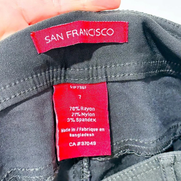 SAN FRANCISCO – Khaki green capri pants | Stretch summer essential * - Picture 4 of 8